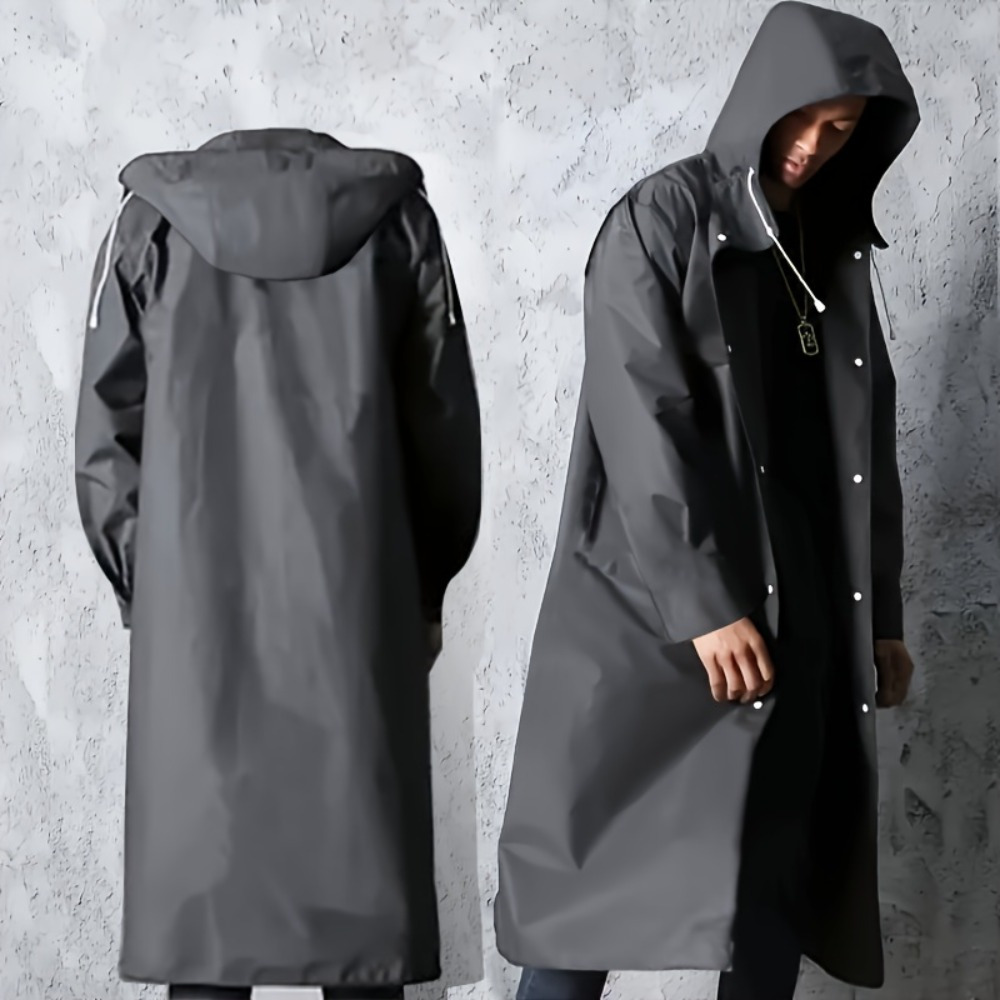 Camping Rain Poncho - معطف واق من المطر بغطاء رأس