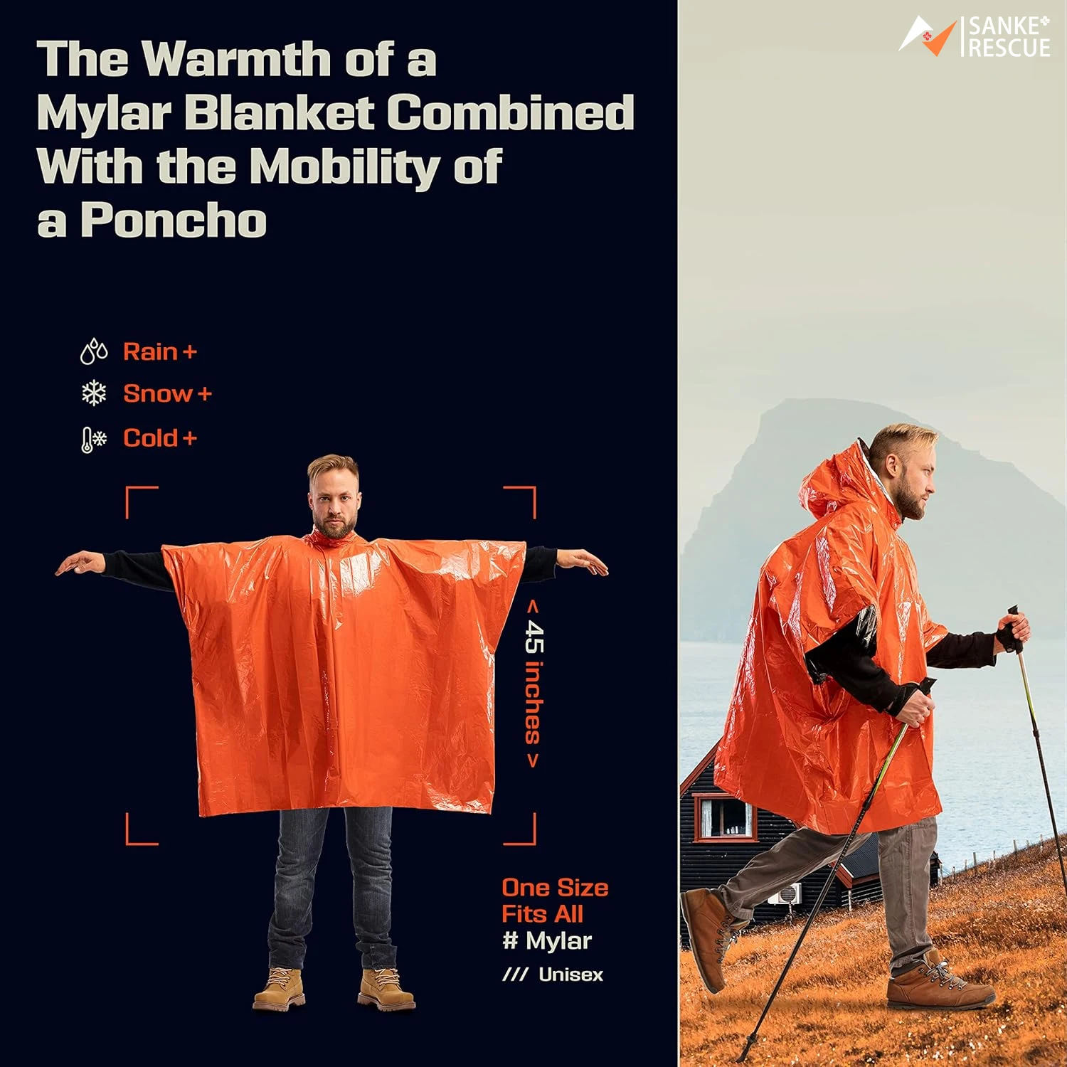 معطف واقٍ من المطر للطوارئ، بط - مراجعة Camping Rain Poncho وسعره