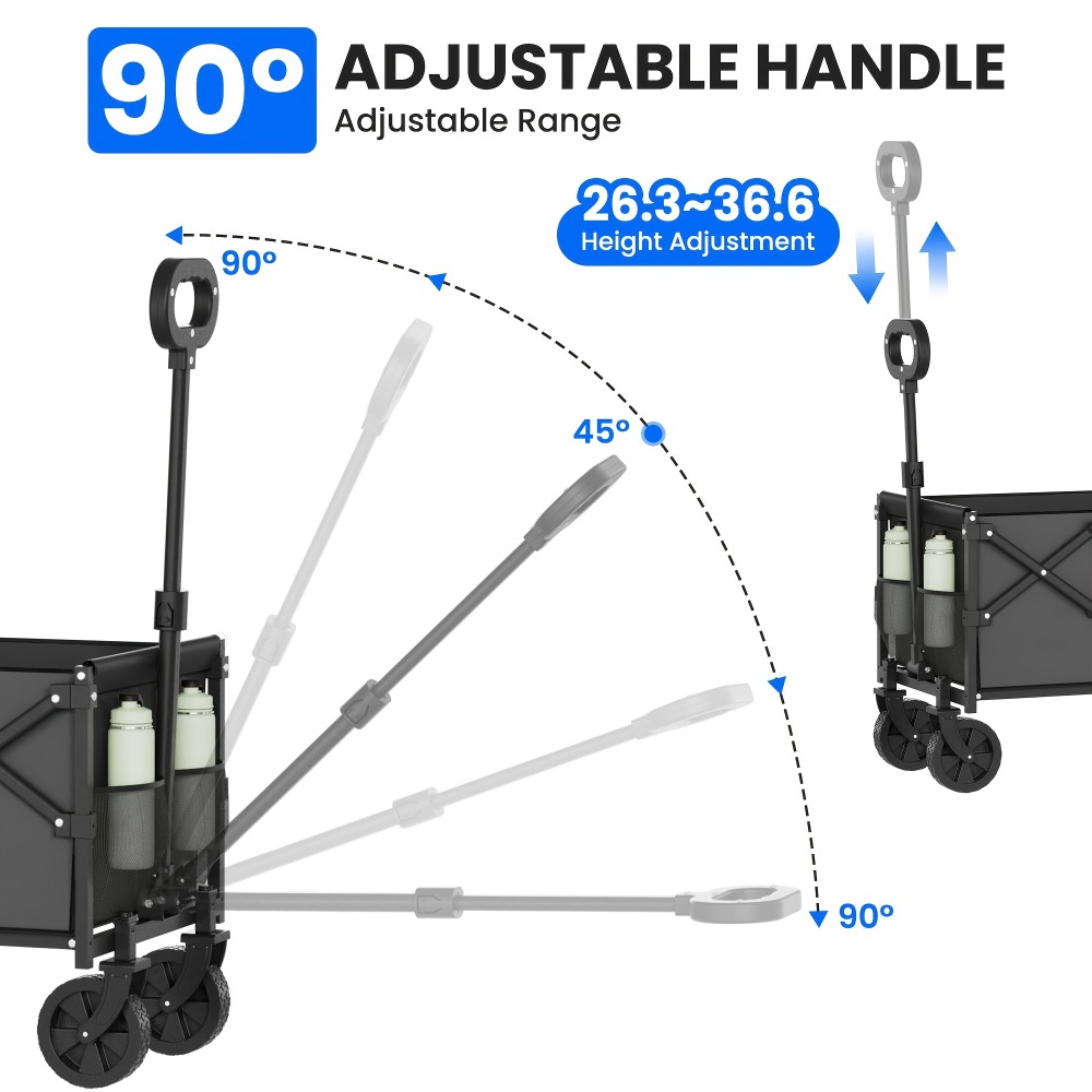 عربة حديقة قابلة للطي بسعة 360 - مراجعة Outdoor Camping Trolley وسعره