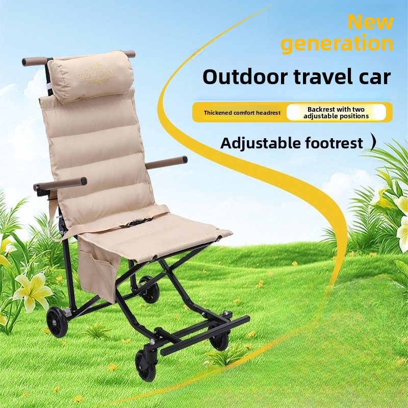 كرسي قابل للطي للاستخدام الخار - مراجعة Outdoor Camping Trolley وسعره