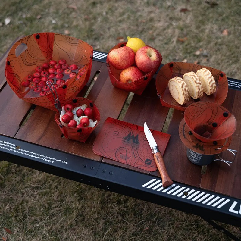 أدوات مائدة للتخييم قابلة للطي - مراجعة Outdoor Camping Dining Set وسعره